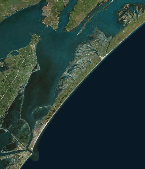 Satellite view of St. Joseph Island