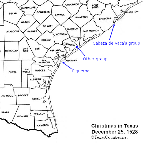 Christmas in Texas, 1528