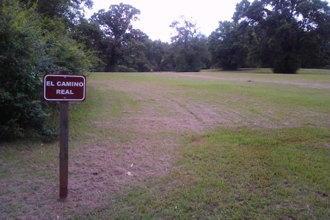 El Camino Real sign at Mission Dolores Campground