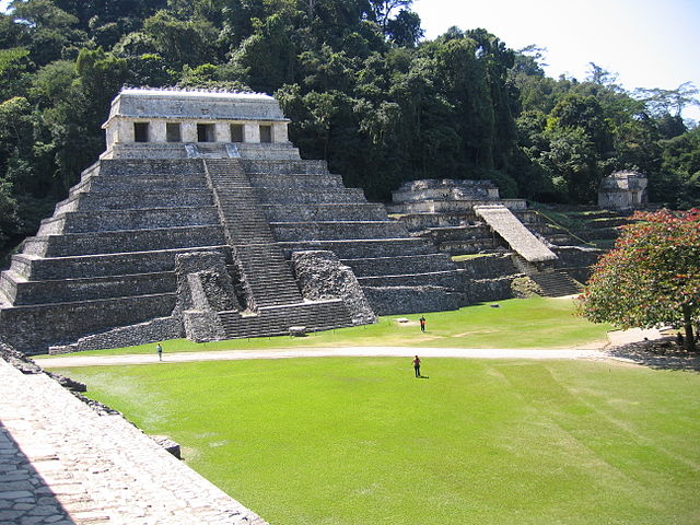 A Maya temple at Palenque