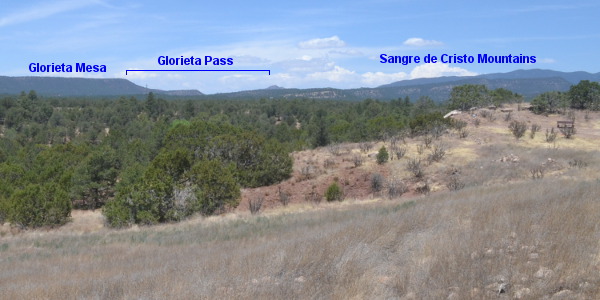 Glorieta Pass viewed from Pecos Pueblo