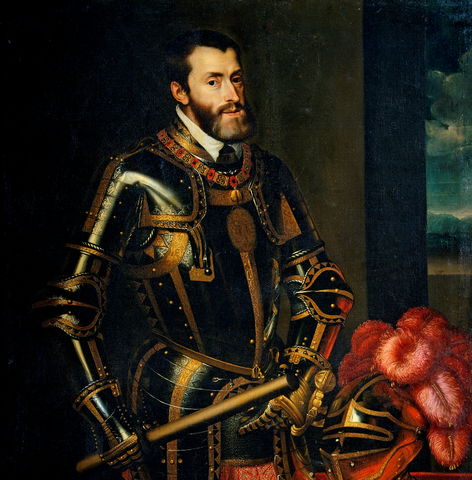 Charles I of Spain portrait by de la Cruz