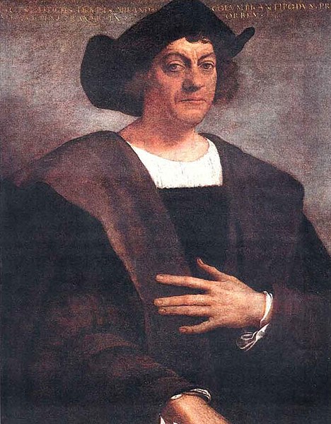 Christopher Columbus portrait by Piombo