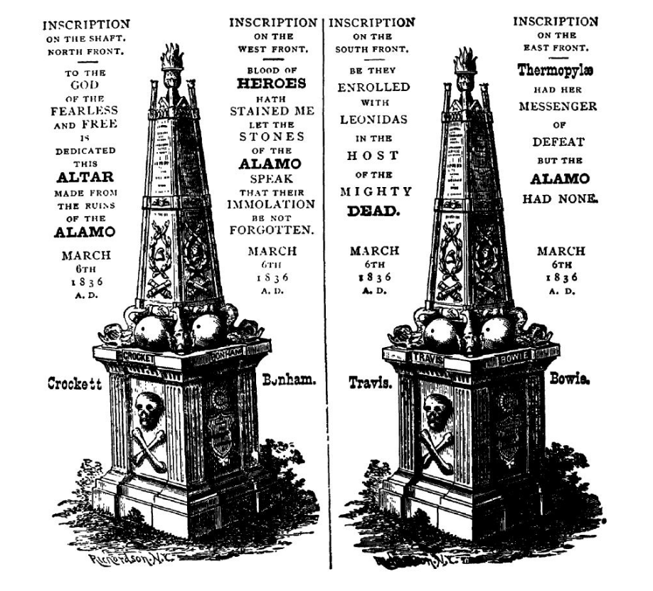 The 1841 Alamo Monument